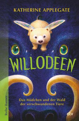 Cover des Buches "Willodeen" (Illustration: Fantasietier, ein Eisbar mit Flügeln zwischen zwei Augen)