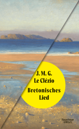 Cover "Bretonisches Lied" von J.M.G. Le Clézio (Bild: Strandlandschaft mit Meer und Bergen im Hintergrund