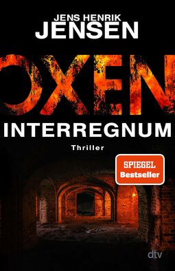 Cover "Oxen - Interregnum" von Jens Henrik Jensen. Illustration: ein wenig beleuchtetes, dunkles Kellerverlies